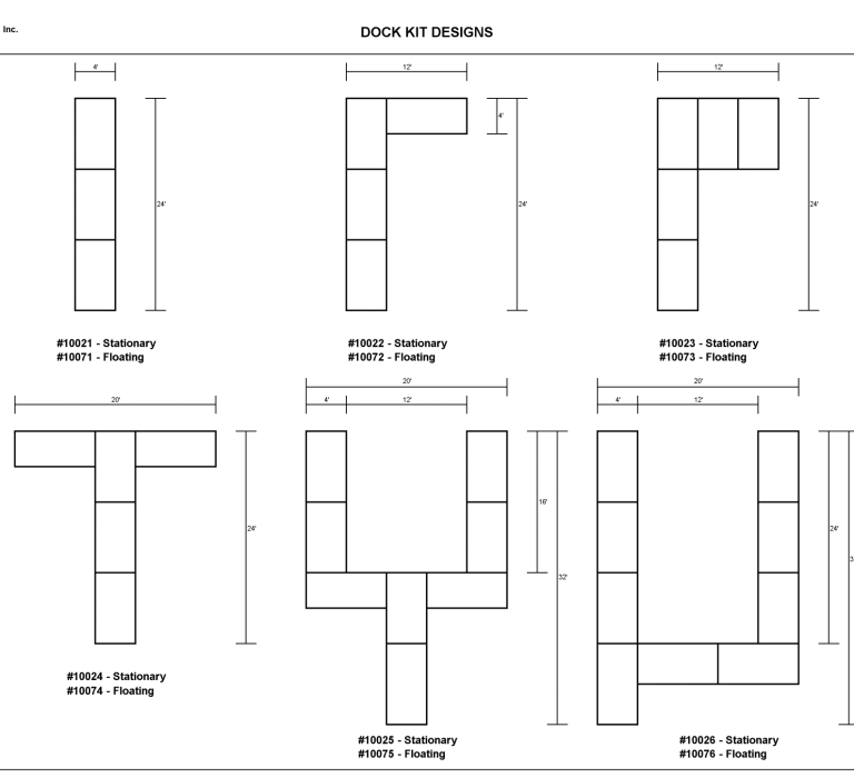 Campground Docks, Condo Docks, HOA Condo Docks