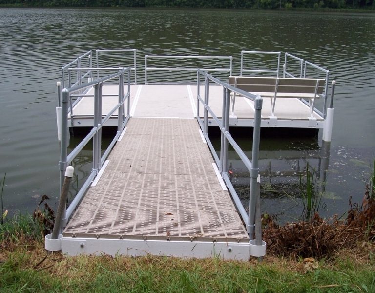 ADA docks, ADA compliant docks, shore attachment for dock