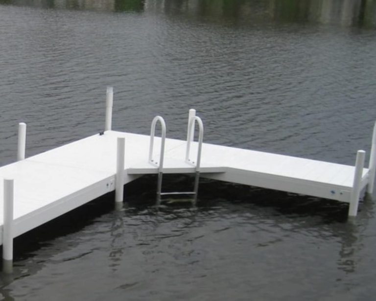 dock ladders, ladders for docks, L-shaped dock